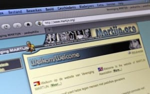 Screenshot van de website van Martijn. ANP Screenshot van de website van Martijn