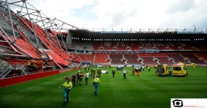 Medisch team op het veld bij FC Twente