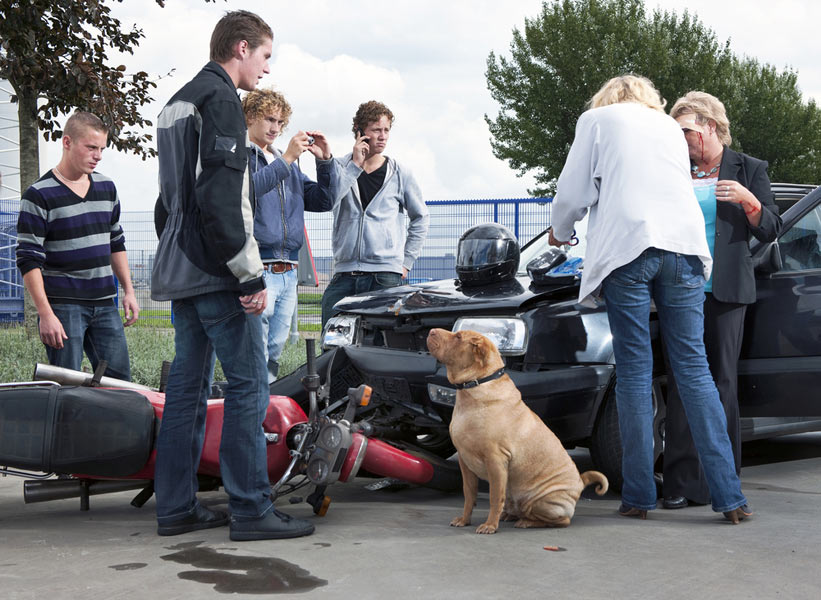 Foto ongeval met letsel.