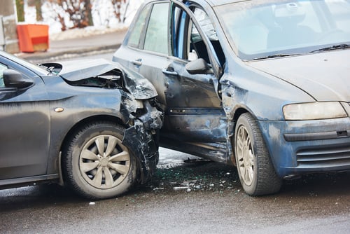 Schade na een verkeersongeval