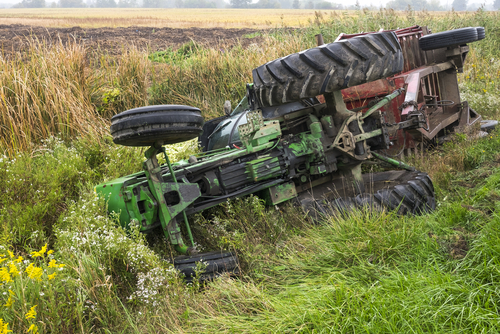 Ongeval met een landbouwvoertuig